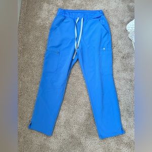 Figs Yola Skinny Scrub Pants Ceil Blue Petite